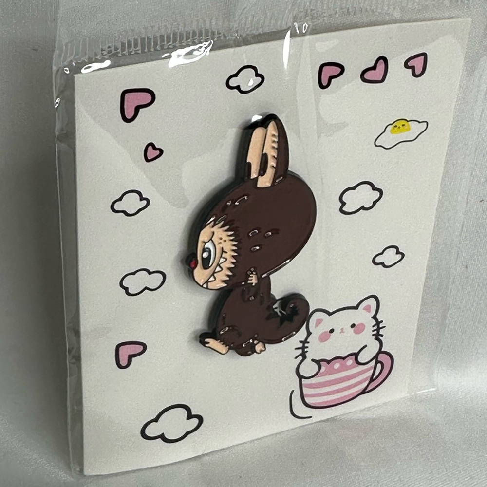 Labubu The Monsters Pin in Brown - Picture 6 of 8
